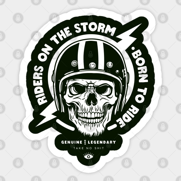 Riders on the Storm Sticker by artslaves